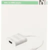 DELTACO, USB 3.1 til HDMI adapter, USB-C han - HDMI hun, hvid