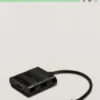 DELTACO, USB 3.1 til HDMI adapter, USB-C han - HDMI hun, sort