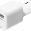 DELTACO USB wall charger, USB-A, 2,4 A, incl. 1 m USB-A to Lightning
