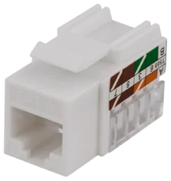 DELTACO UTP CAT6 Keystone connector, 90 grader, "Tool-free"