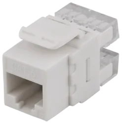 DELTACO UTP CAT6 Keystone connector, 180 grader, "Tool-free"