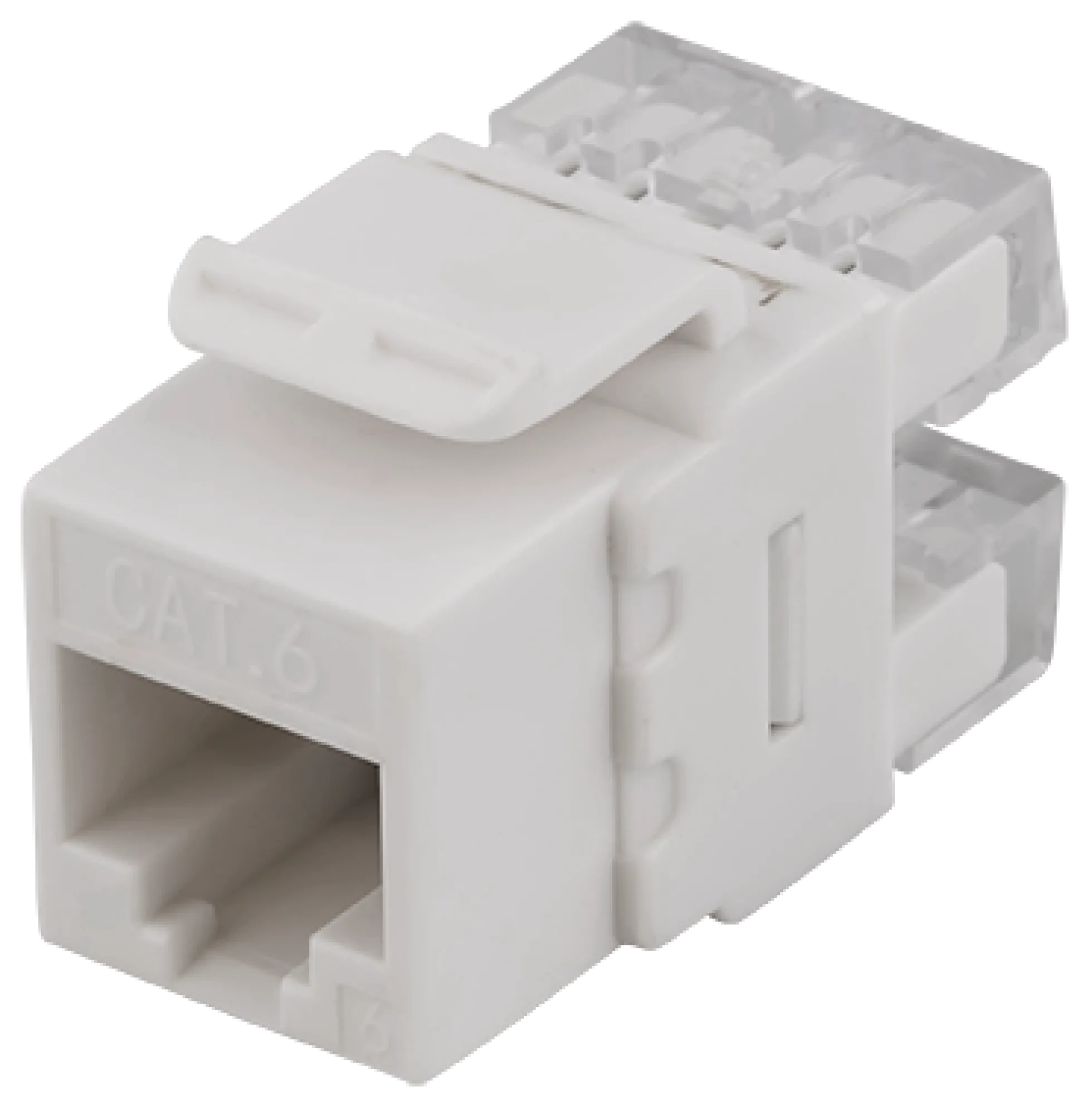 DELTACO UTP CAT6 Keystone connector, 180 grader, "Tool-free"