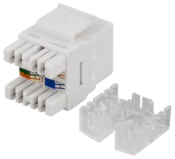 DELTACO UTP CAT6 Keystone connector, 180 grader,