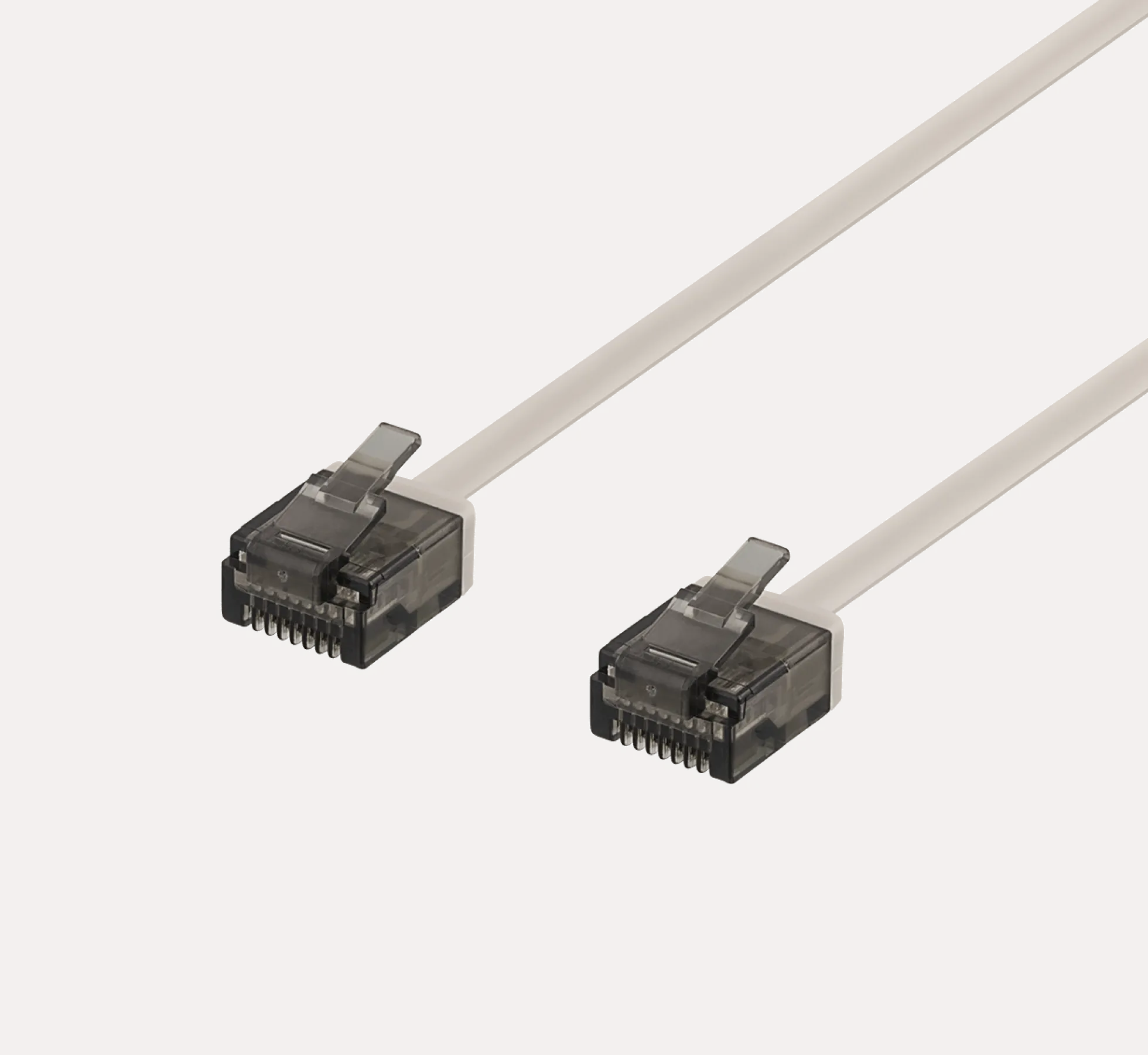DELTACO U/UTP Cat6a fladt patch kabel
