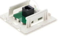 DELTACO Vægudtag udenpåliggende UTP, 1XRJ45, Cat6, hvid