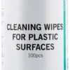 DELTACO Wet Wipes for plastic surfaces, 100pcs, non-alcoholic, hvid