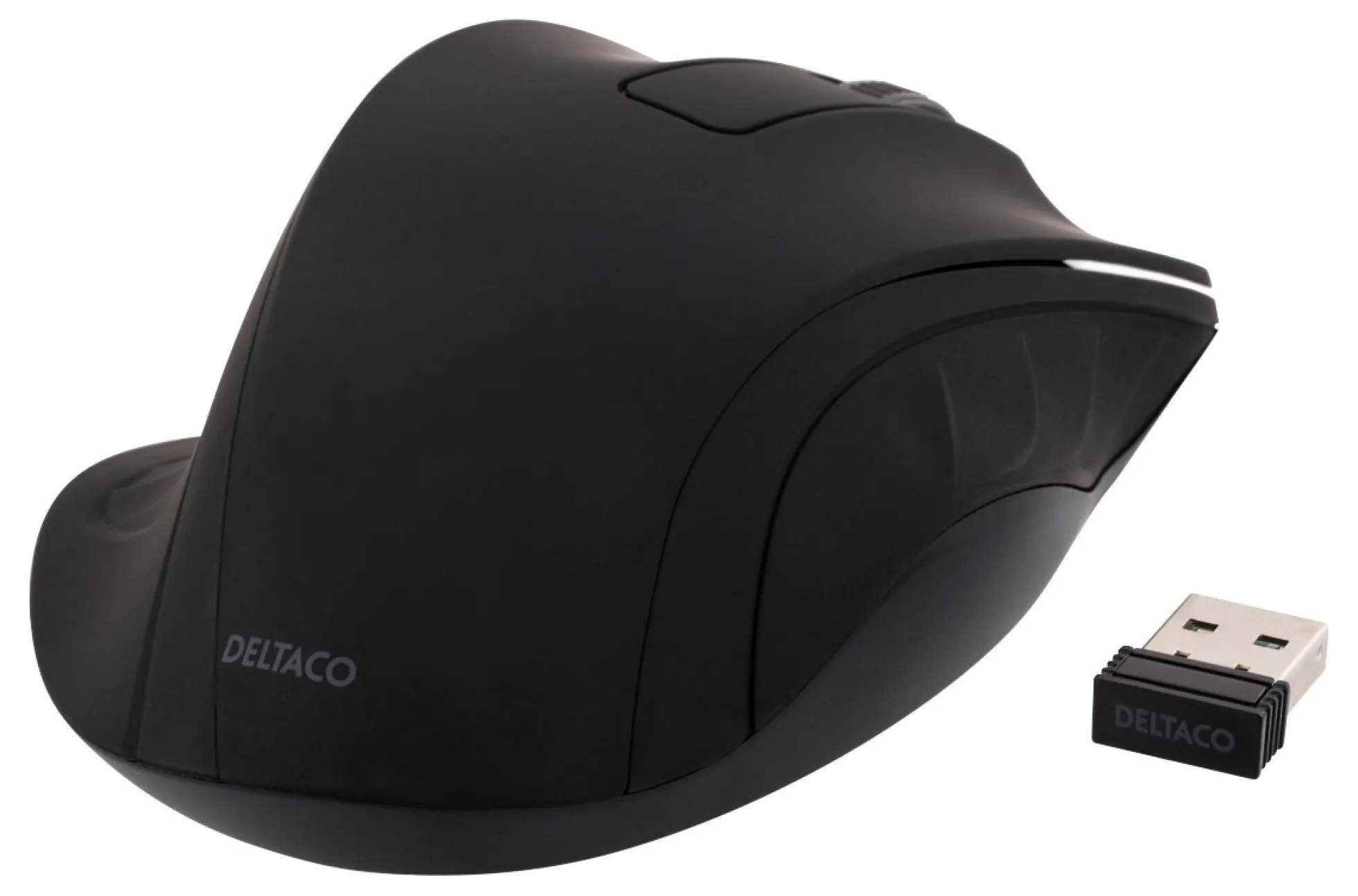 DELTACO wireless optical mouse 2,4GHz, 3 buttons with a scroll, sort