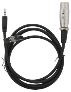 DELTACO XLR to 4-Pin tele (Cisco pinout), 1,5m, sort