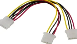 DELTACO Y-kabel intern til 2 stk. 5,25"