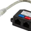 DELTACO Y-kabel RJ45 TP, UTP (uskærmet)
