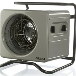 Delta 3kW varmeblæser 400V TP1, med timer - Jevi