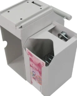 Depositionsbox til sedler, 4 nøgler og beslag til ophængning, beige (udgået)