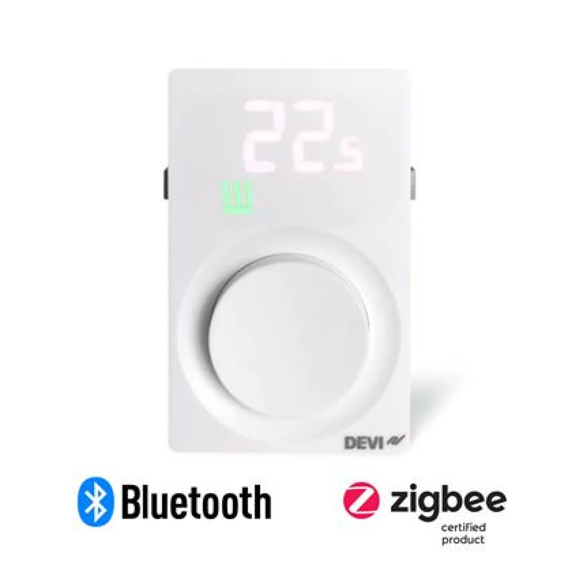 DEVIreg™ InControl gulvvarmetermostat med ledningsføler (5 til 35° C), Zigbee, Bluetooth, hvid