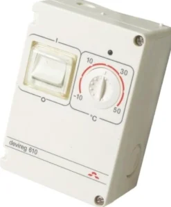DEVIreg™ 610 – Udendørs termostat med ledningsføler (-10 til 50° C)