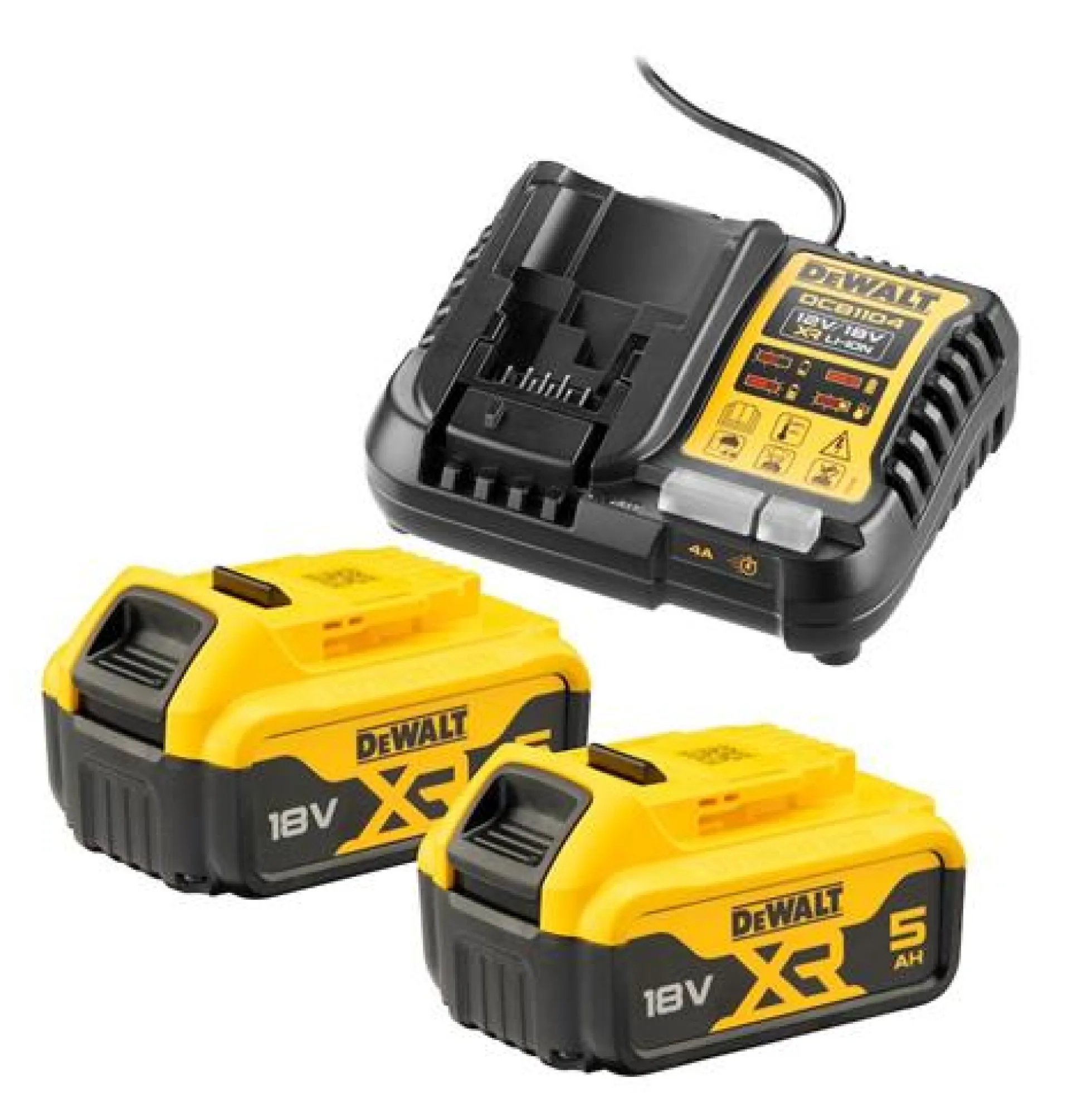 DeWalt batterisæt DCB1104P2-QW, 18V
