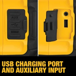 DEWALT 18V XR højtaler DCR011, med bluetooth og USB-port