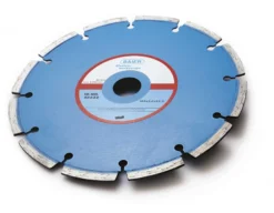 Diamantskive blå, Ø185 mm, 22,2 mm huldiameter, beton - BAIER