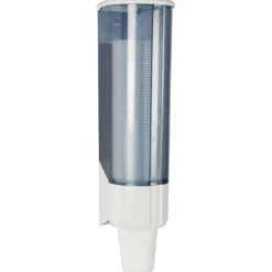 Dispenser til 21 cl plastikbægre, hvid ABS