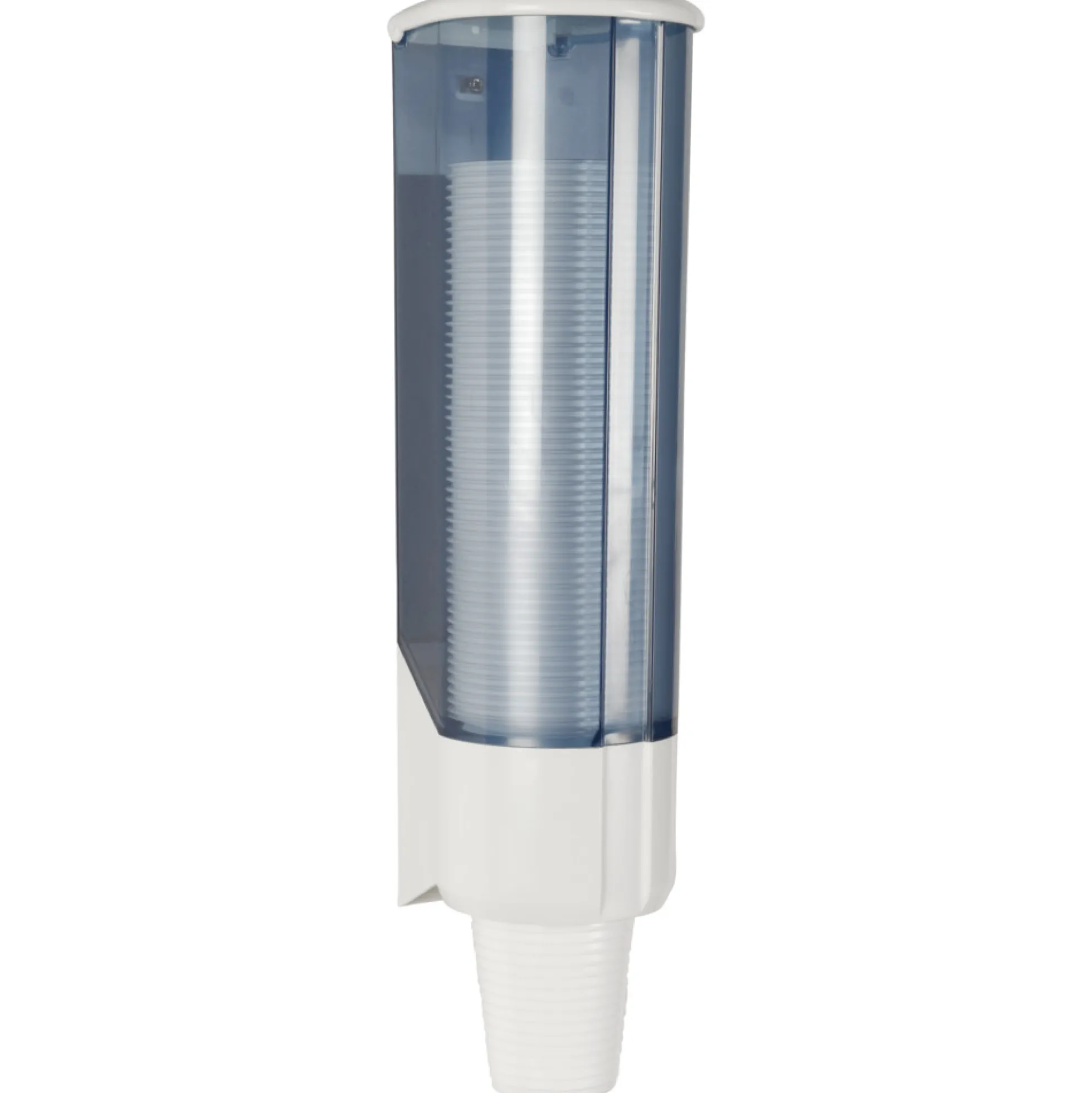 Dispenser til 21 cl plastikbægre, hvid ABS