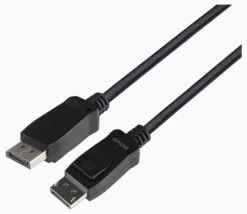 DisplayPort kabel, 3 meter, 8K, DP 1.4, DSC 1.2, LSZH, sort