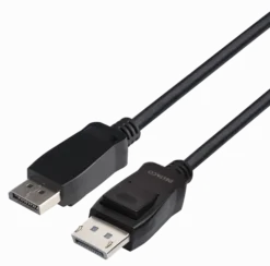 DisplayPort kabel, 3 meter, 8K, DP 1.4, DSC 1.2, LSZH, sort