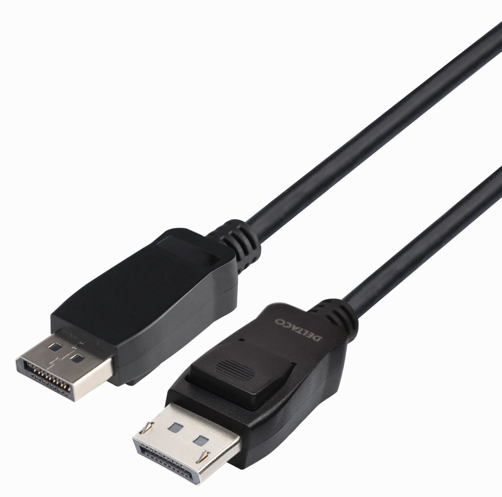 DisplayPort kabel, 3 meter, 8K, DP 1.4, DSC 1.2, LSZH, sort