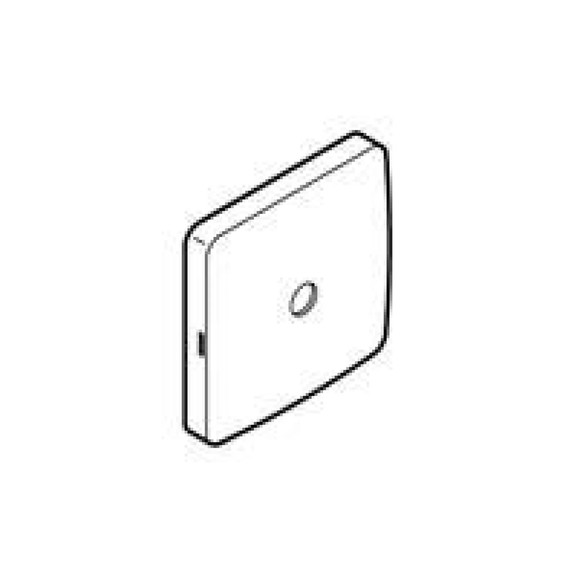 Dæksel 60x60 mm, hvid, til lampeudtag, gammel model