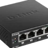 D-Link DGS-1005P 5-ports Gigabit Desktop Switch med 4x PoE+ (60W)