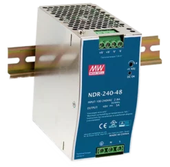 D-Link DIN Rail PSU, 240W, 90-265VAC, Ultra Slim, sort