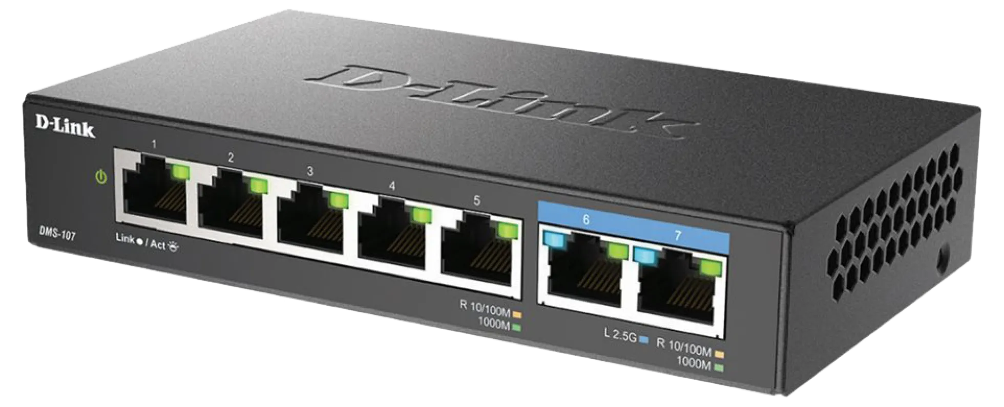D-Link DMS-107 7-ports Multi-Gigabit Switch (2.5G), unmanaged