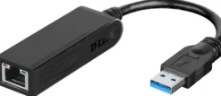 D-Link DUB-1312 USB 3.0 til Gigabit Ethernet Netværksadapter (RJ45)