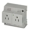 Dobbeltstikdåse EO-AB/UT/LED/DUO/15, 15A, grå - Phoenix Contact