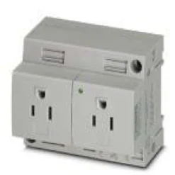 Dobbeltstikdåse EO-AB/UT/LED/DUO/15, 15A, grå - Phoenix Contact