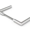 Dørgreb G-form, u/ros, 18 mm, børstet rustfrit stål - 40-65 mm