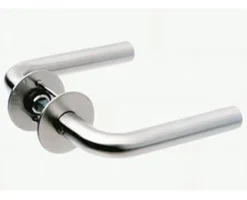 Dørgreb L-form, 19 mm, rustfrit stål, børstet