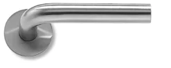 Dørgreb L-form, 19 mm, rustfrit stål, børstet