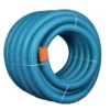 drænrør, 50 mm, 2,5 x 5 mm, 250 meter, spe slids, blå - 250 meter