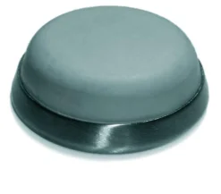Dørstopper Line18, ø40 mm, 12 mm, matbørstet rustfrit stål