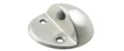 Dørstopper, skildpadde, ø80x30 mm, rustfrit stål (slebet), gråt gummianslag - Carl F 093754