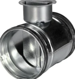 DRU - Indreguleringsspjæld m. nipler Ø315 mm - Tæthedskl. 0