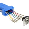 D-Sub 9 Pin female, RJ45 female assembly kit - Delock