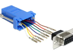 D-Sub 9 Pin female, RJ45 female assembly kit - Delock