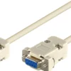 D-SUB/RS232, hun/hun, 3 meter, DB9 til DB9, null modem kabel - MicroConnect