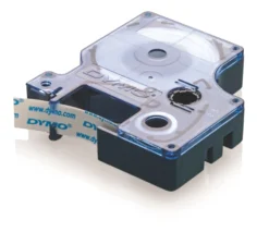 D1-tape12 MM sort/hvid f/labelp