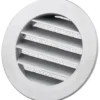 Duka metal rist Dusav, Ø125 mm, aluminium, med flange, med fluenet
