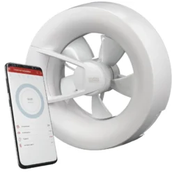 DUKA S8 ventilator Wi-Fi, 230V, 2,5W, 115 m3/h, hvid