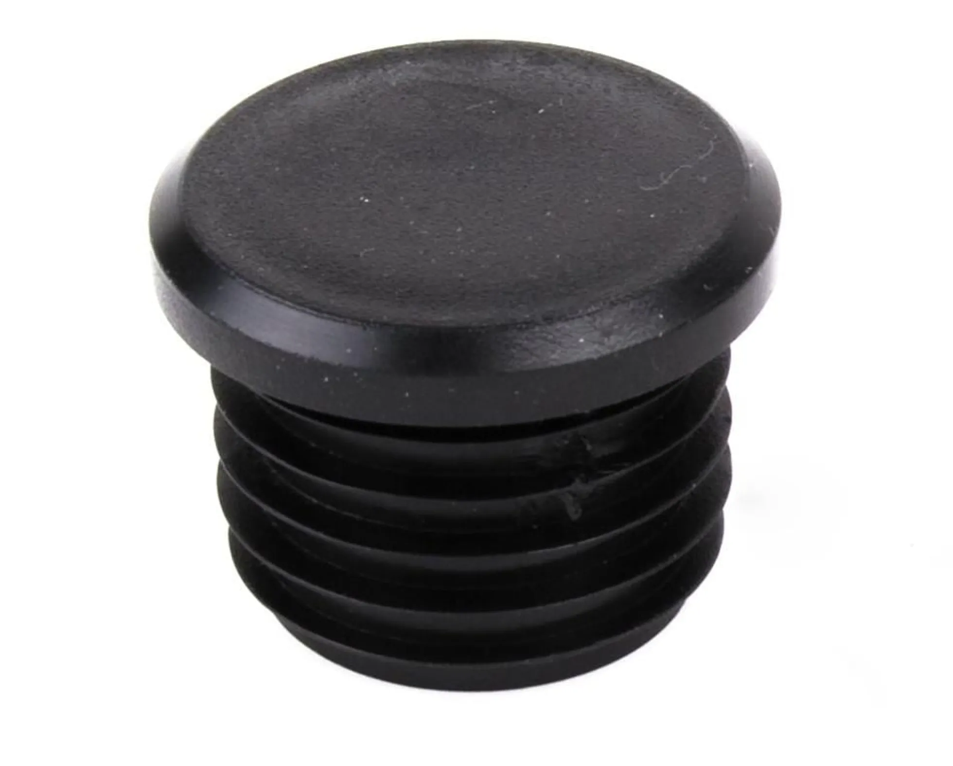 Dupsko til rør 1'' (ca. 34 mm), PE, sort