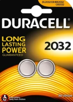 Duracell batteri, Electronics CR2032, 2 stk.