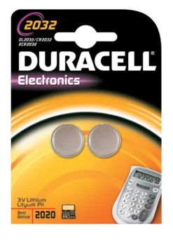 Duracell batteri, Electronics CR2032, 2 stk.