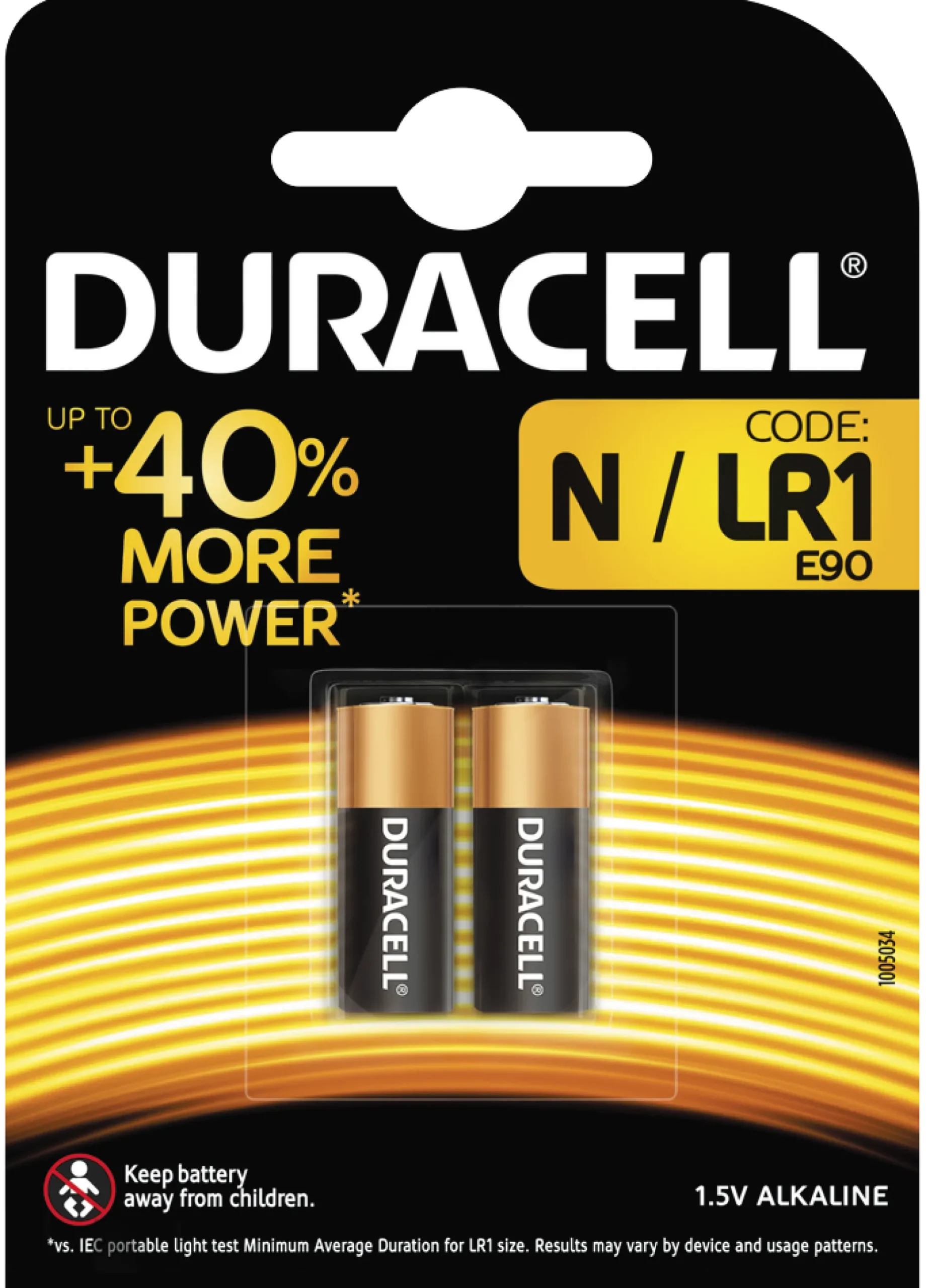Duracell batteri, SECURITY MN9100, 2 stk.